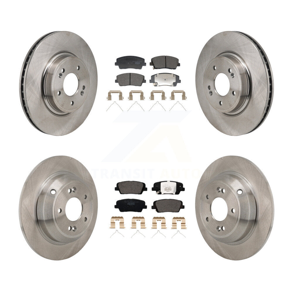 Disc Brake Rotors And Ceramic Pads Front Rear Kit For Genesis G70 Kia Stinger