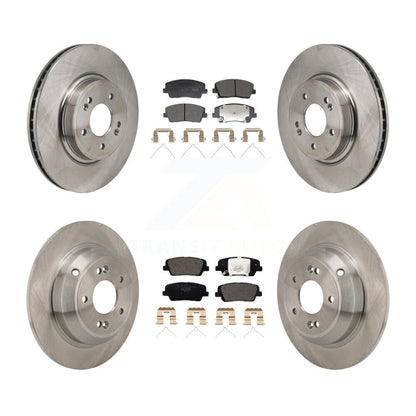 Disc Brake Rotors And Ceramic Pads Front Rear Kit For Genesis G70 Kia Stinger
