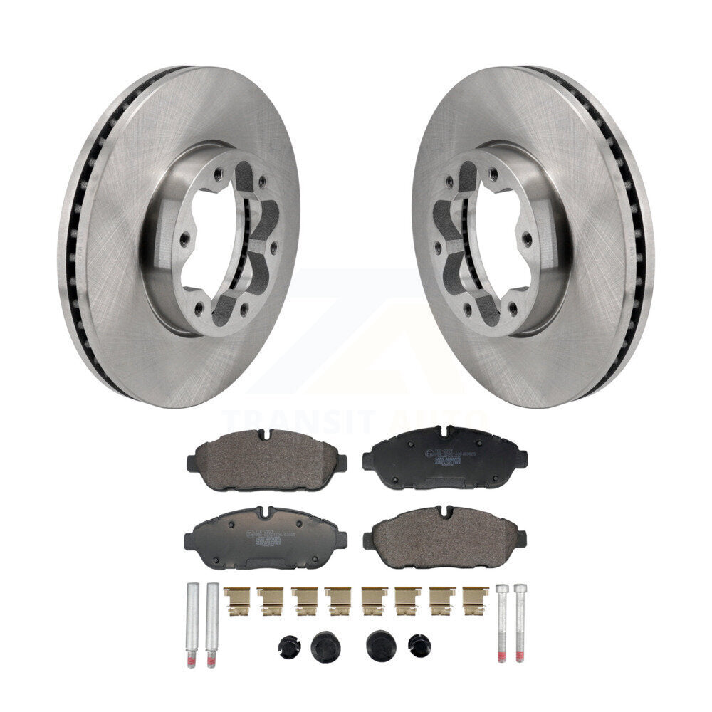 Brake Rotor & Ceramic Pad Front Kit For Ford Transit-250 Transit-350 Transit-150