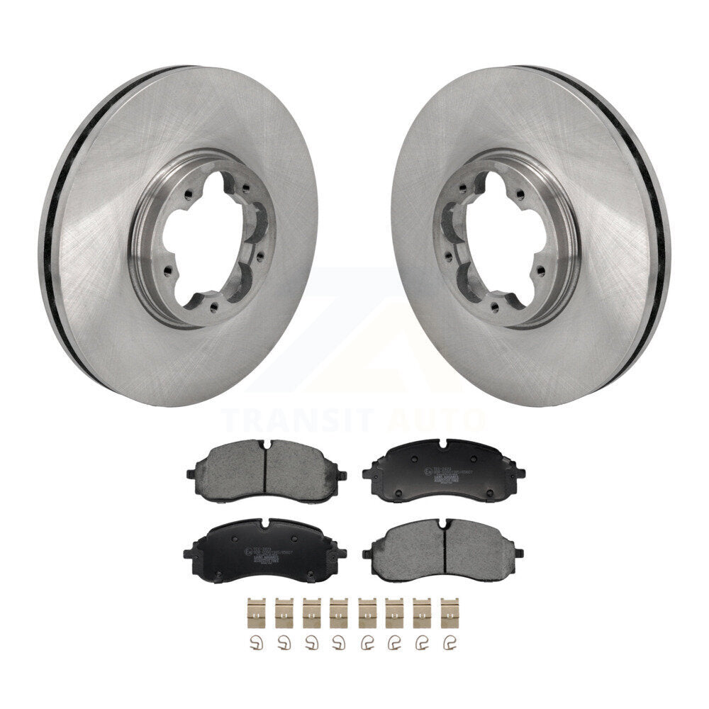 Brake Rotor And Ceramic Pad Front Kit For Ford Transit-250 Transit-350 E-Transit