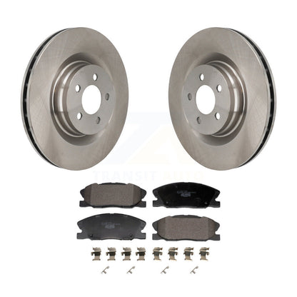 Disc Brake Rotors And Ceramic Pads Front Kit For Dodge Charger