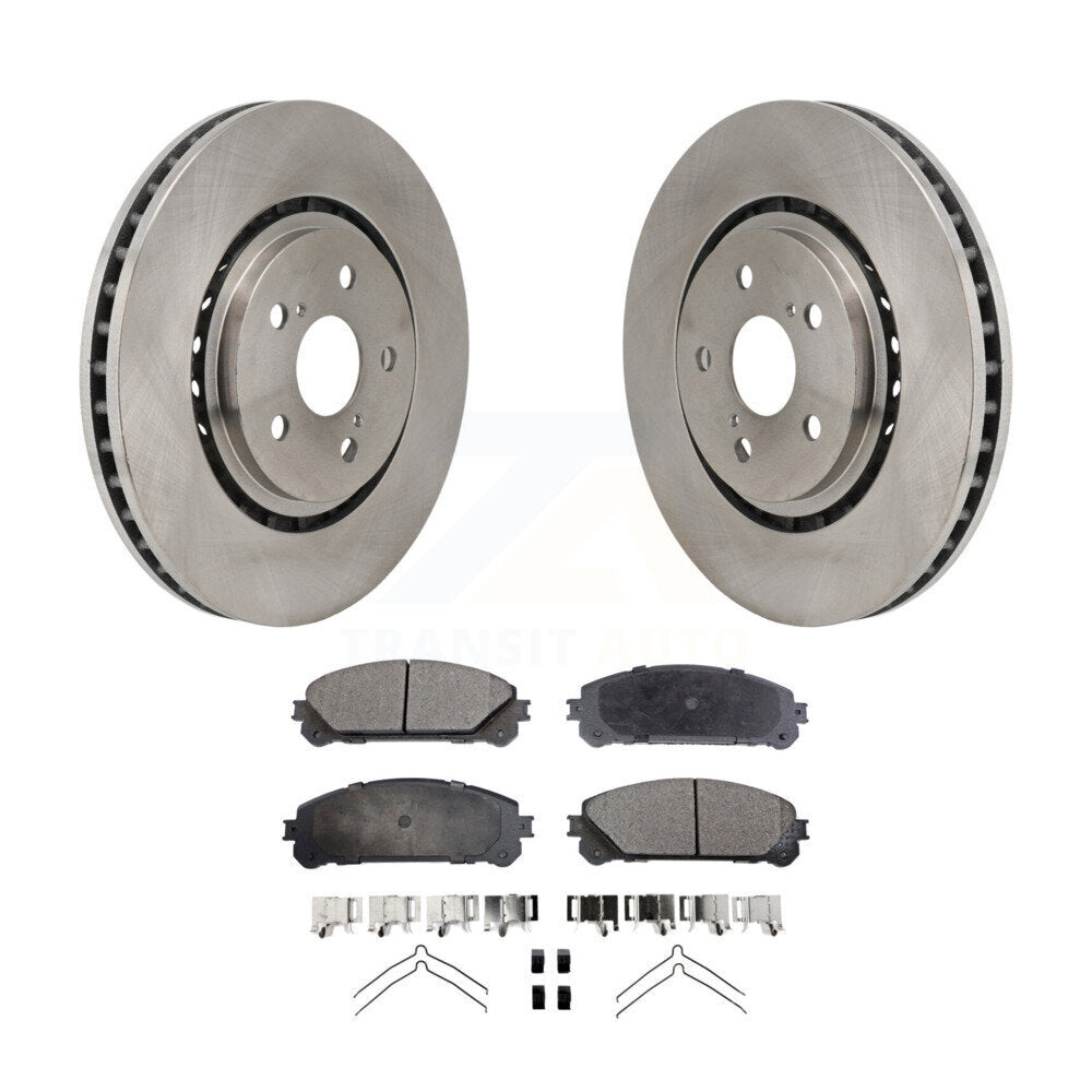 Brake Rotor Ceramic Pad Front Kit For Toyota Sienna RAV4 Prime bZ4X Subaru Lexus