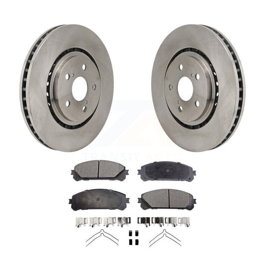 Brake Rotor Ceramic Pad Front Kit For Toyota Sienna RAV4 Prime bZ4X Subaru Lexus
