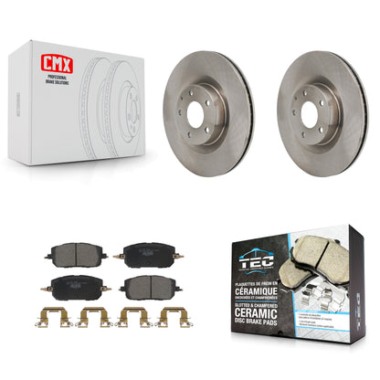 Disc Brake Rotors And Ceramic Pads Front Kit For Mazda CX-50 MX-30 EV