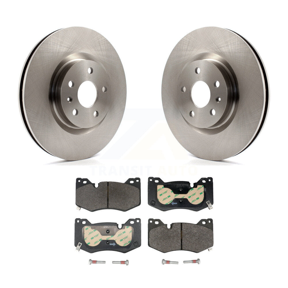 Disc Brake Rotors And Ceramic Pads Front Kit For Chevrolet Corvette