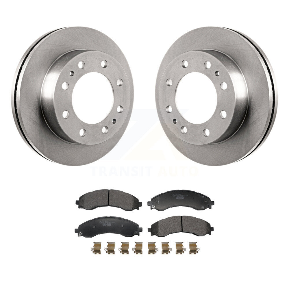 Brake Rotor And Ceramic Pad Front Kit For GMC Savana 3500 Chevrolet Express 4500