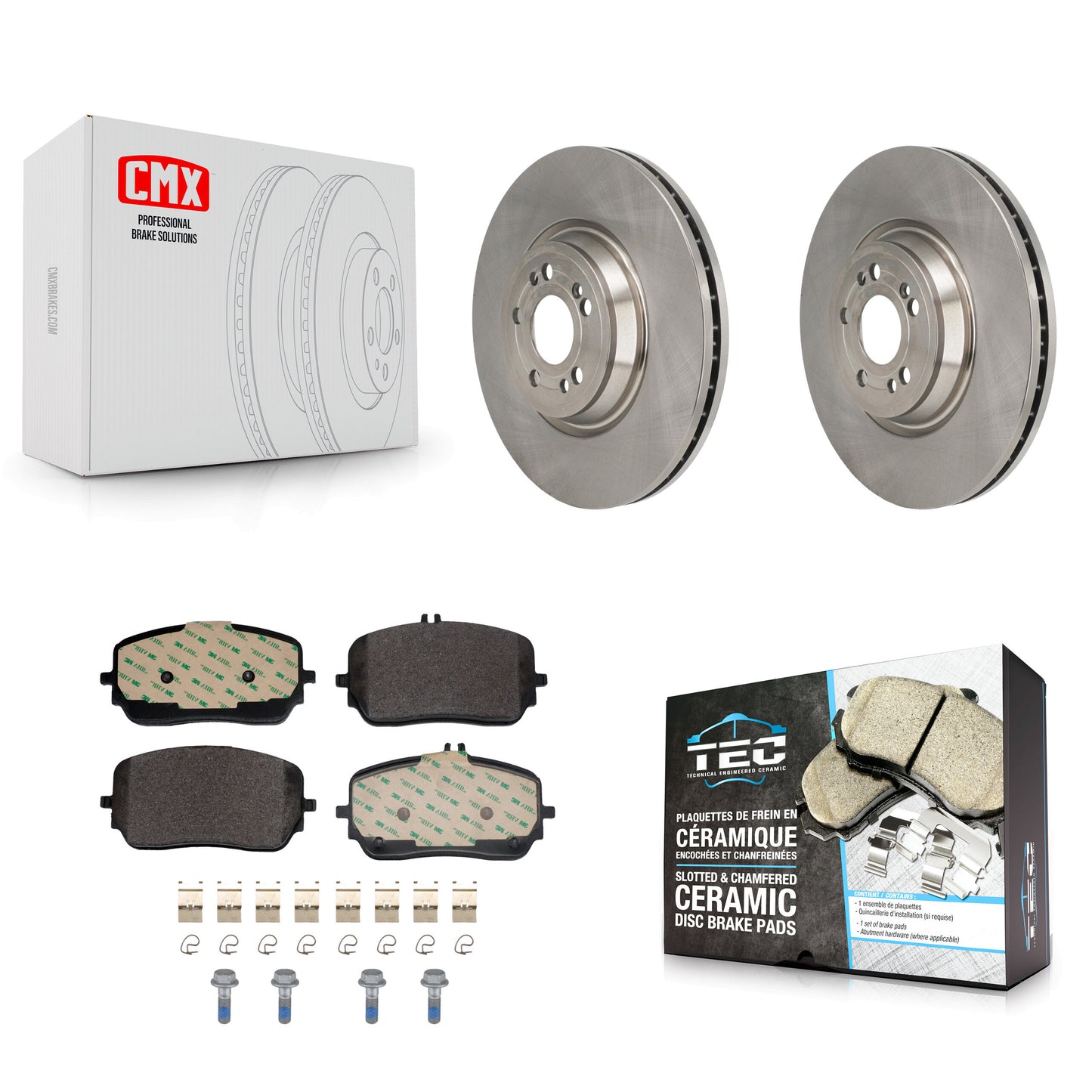 Brake Rotors Ceramic Pad Front Kit For Mercedes-Benz GLE450 GLS450 GLS580 GLE580