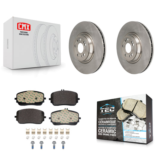 Brake Rotors Ceramic Pad Front Kit For Mercedes-Benz GLE450 GLS450 GLS580 GLE580