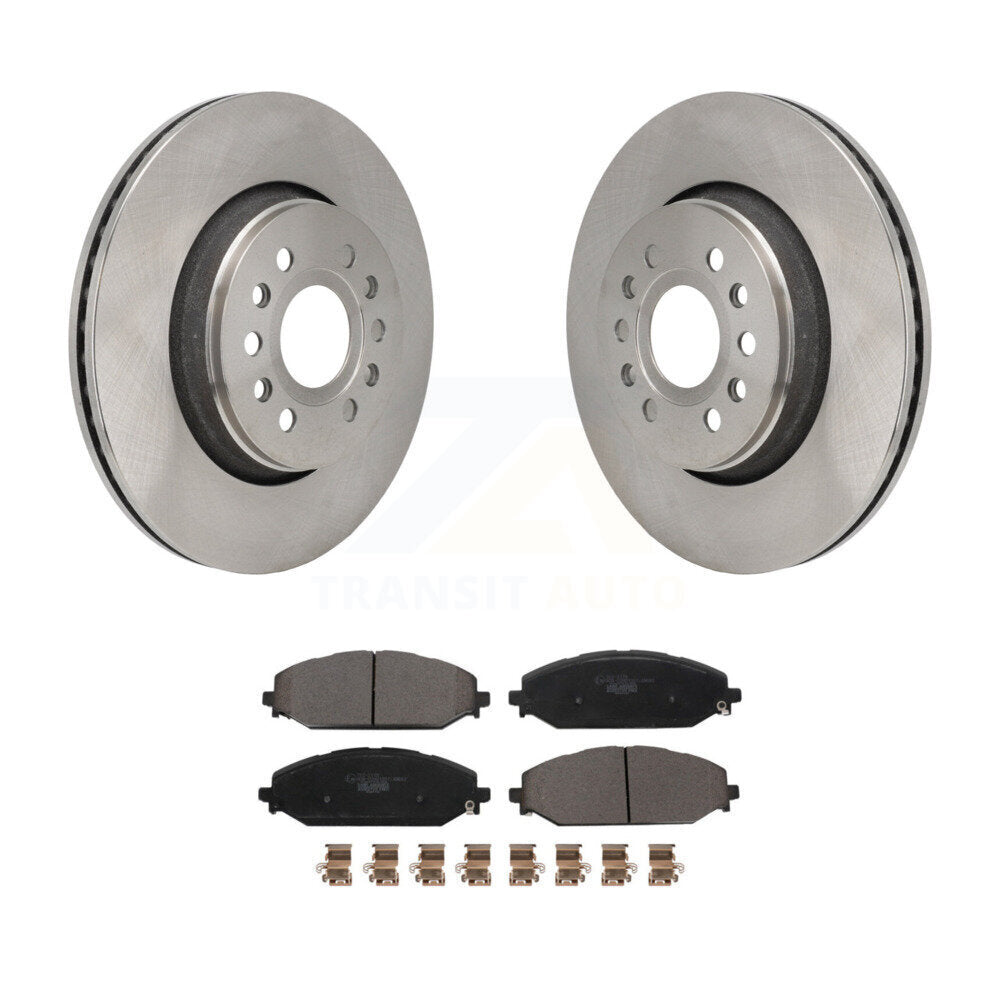 Disc Brake Rotors And Ceramic Pads Front Kit For Ram 1500 Jeep Wagoneer Grand L