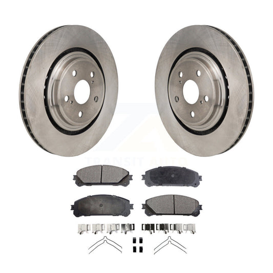 Disc Brake Rotors And Ceramic Pads Front Kit For 2020-2022 Toyota Highlander