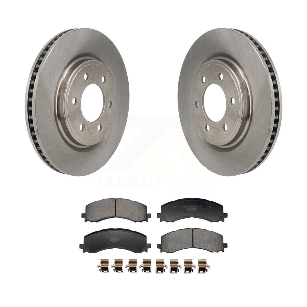 Disc Brake Rotors And Ceramic Pads Front Kit For 2022-2023 Ford F-150 Lightning