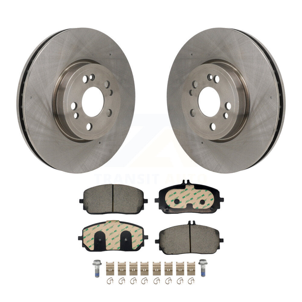 Disc Brake Rotors And Ceramic Pads Front Kit For Mercedes-Benz GLE350