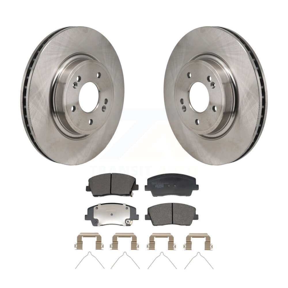 Disc Brake Rotors And Ceramic Pads Front Kit For Genesis G70 Kia Stinger