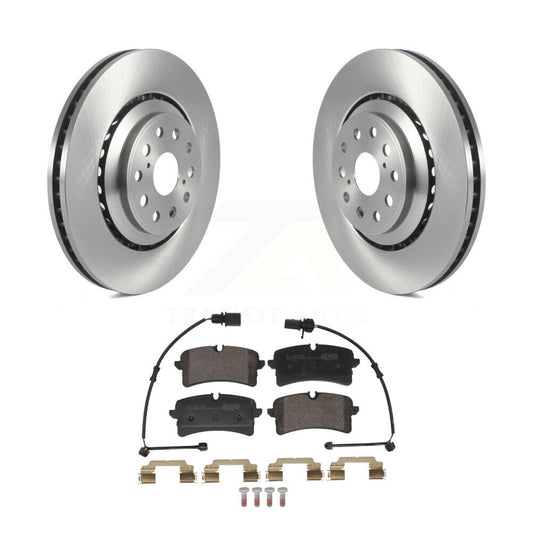 Brake Rotor Ceramic Pad Rear Kit For Audi S6 S7 S8 With Composite Brakes