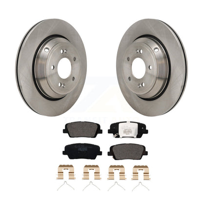 Disc Brake Rotors And Ceramic Pads Rear Kit For Genesis G70 Kia Stinger G80