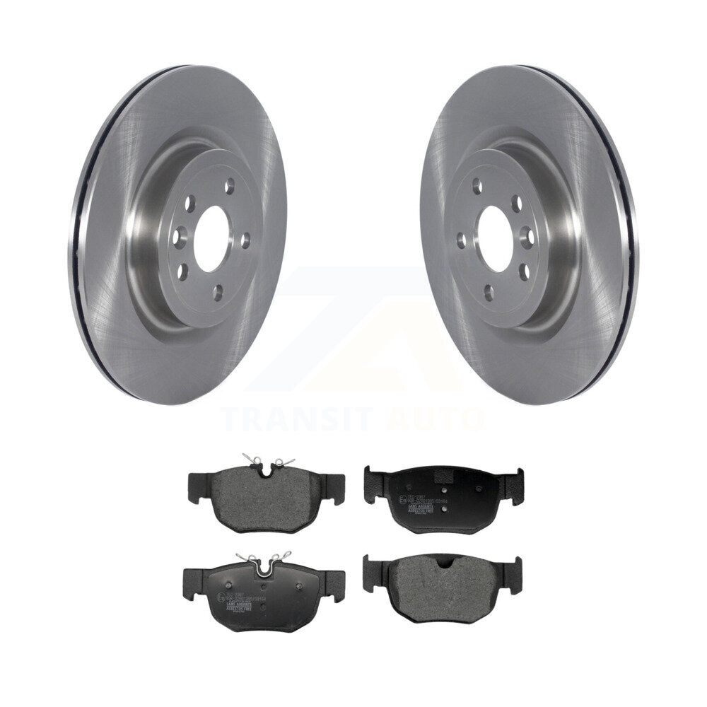 Disc Brake Rotors And Ceramic Pads Rear Kit For Jaguar F-Pace