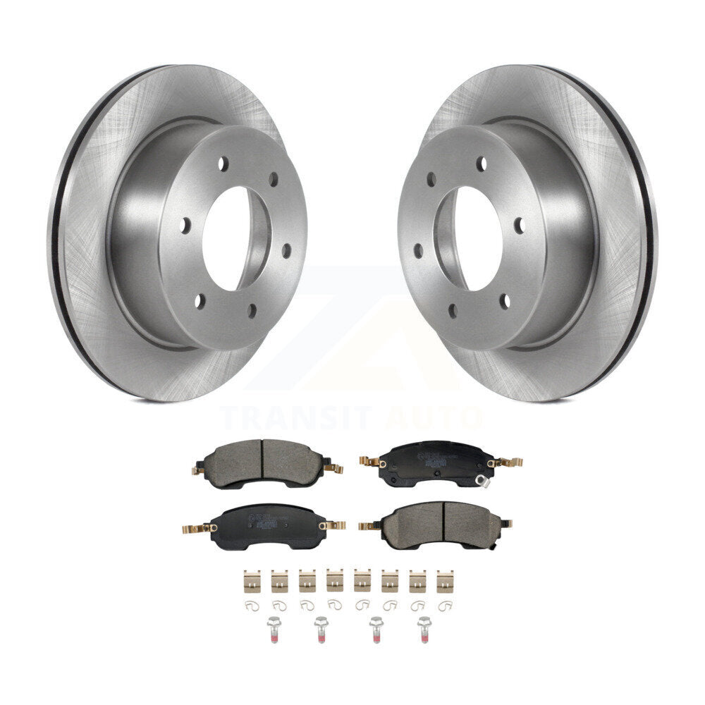 Disc Brake Rotors And Ceramic Pads Rear Kit For Ford Bronco