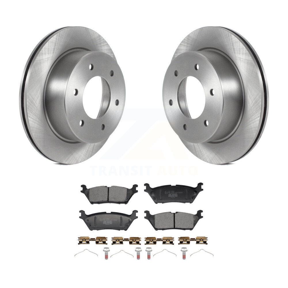 Disc Brake Rotors And Ceramic Pads Rear Kit For 2022-2023 Ford Bronco 3.0L