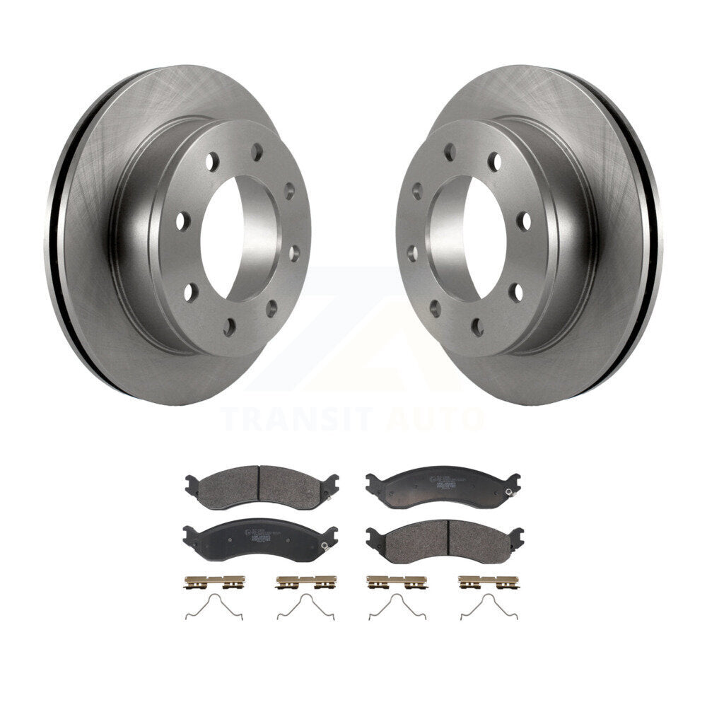 Disc Brake Rotor Ceramic Pad Rear Kit For GMC Chevrolet Savana 2500 Express 3500