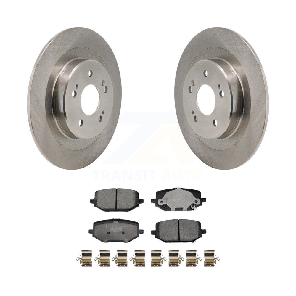 Disc Brake Rotors And Ceramic Pads Rear Kit For 2022-2024 Acura MDX
