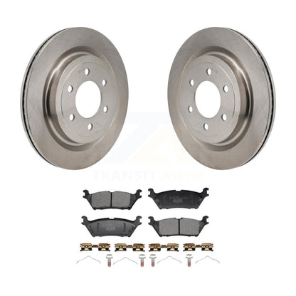 Disc Brake Rotors And Ceramic Pads Rear Kit For Ford F-150 Lightning
