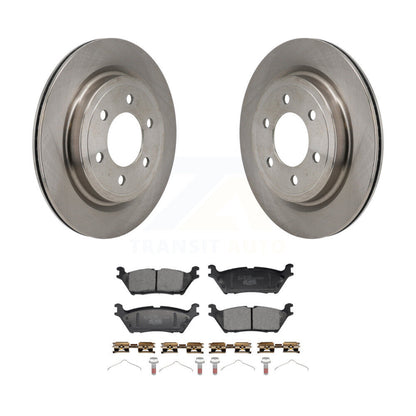 Brake Rotor And Ceramic Pad Rear Kit For Ford F-150 Lightning Expedition Lincoln