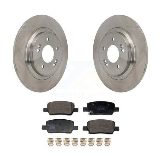 Brake Rotor And Ceramic Pad Rear Kit For Hyundai Santa Fe Kia Sorento GAS engine
