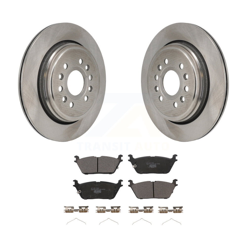 Disc Brake Rotors And Ceramic Pads Rear Kit For Ram 1500 Jeep Wagoneer Grand L