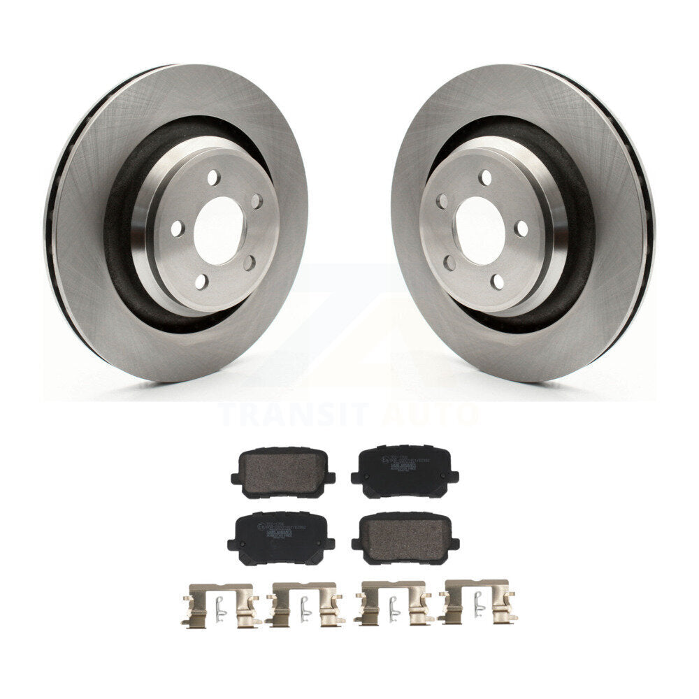 Disc Brake Rotors And Ceramic Pads Rear Kit For Dodge Charger