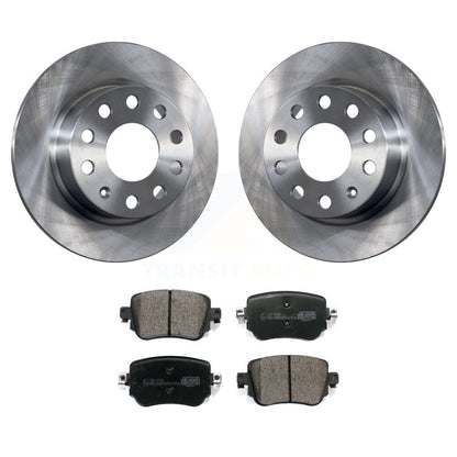 Disc Brake Rotors & Ceramic Pad Rear Kit For Volkswagen Golf Alltrack SportWagen