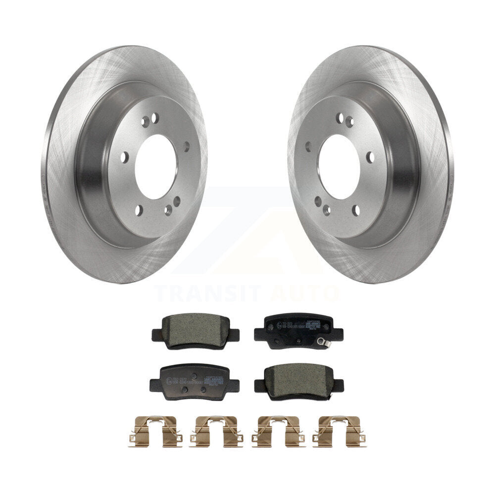 Disc Brake Rotor Ceramic Pad Rear Kit For Kia Seltos With Electric Parking