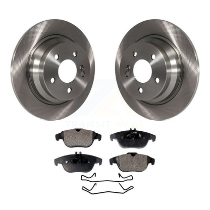 Brake Rotor & Ceramic Pad Rear Kit For Mercedes-Benz E350 Coupe With Solid