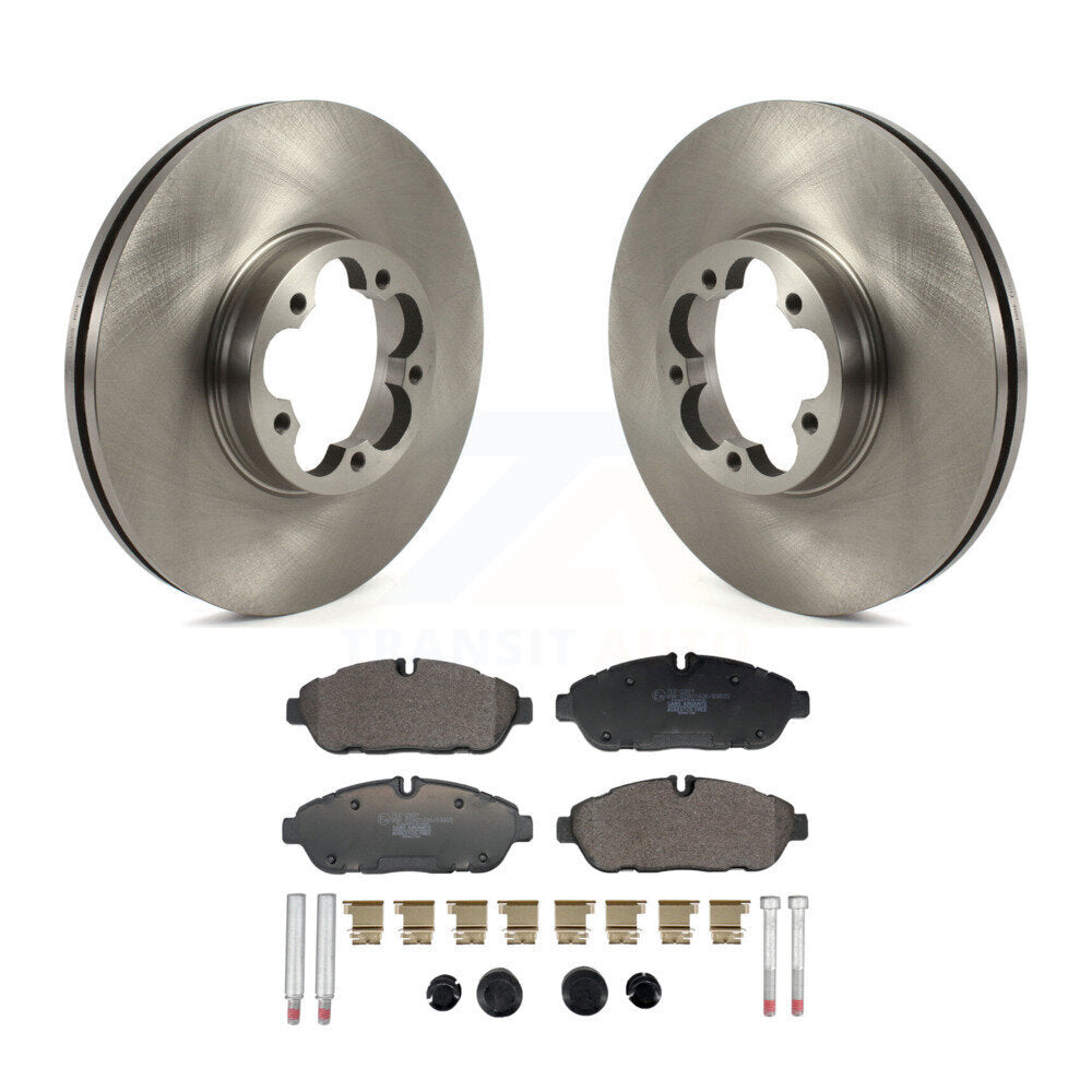 Disc Brake Rotors And Ceramic Pads Front Kit For 2023 Ford Transit-350 HD AWD