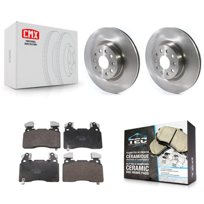 Disc Brake Rotor And Ceramic Pad Front Kit For Cadillac Chevrolet Camaro CTS CT6
