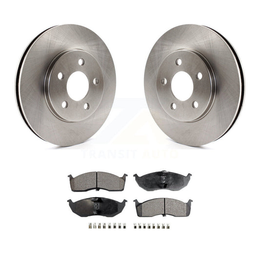 Brake Rotors Ceramic Pad Front Kit For Dodge Caravan Grand Plymouth Voyager Town