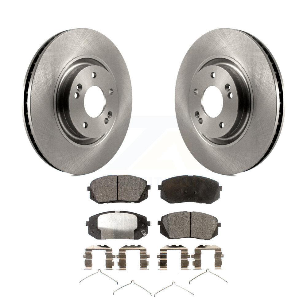 Brake Rotor Ceramic Pad Front Kit For Kia Optima With 320mm Diameter