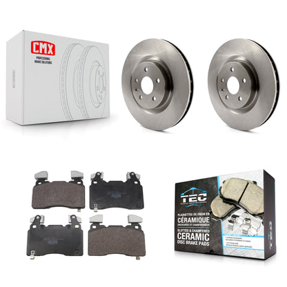 Disc Brake Rotors And Ceramic Pads Front Kit For Chevrolet Camaro SS