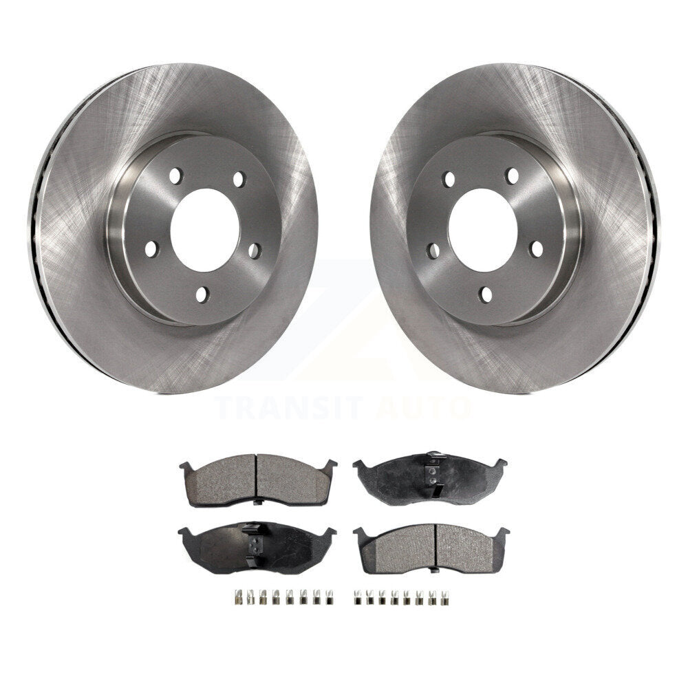 Brake Rotors Ceramic Pad Front Kit For Chrysler Intrepid Dodge 300M Concorde LHS