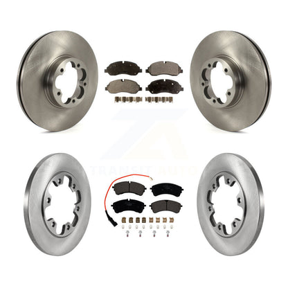 Disc Brake Rotor And Ceramic Pad Front Rear Kit For 2023 Ford Transit-350 HD RWD