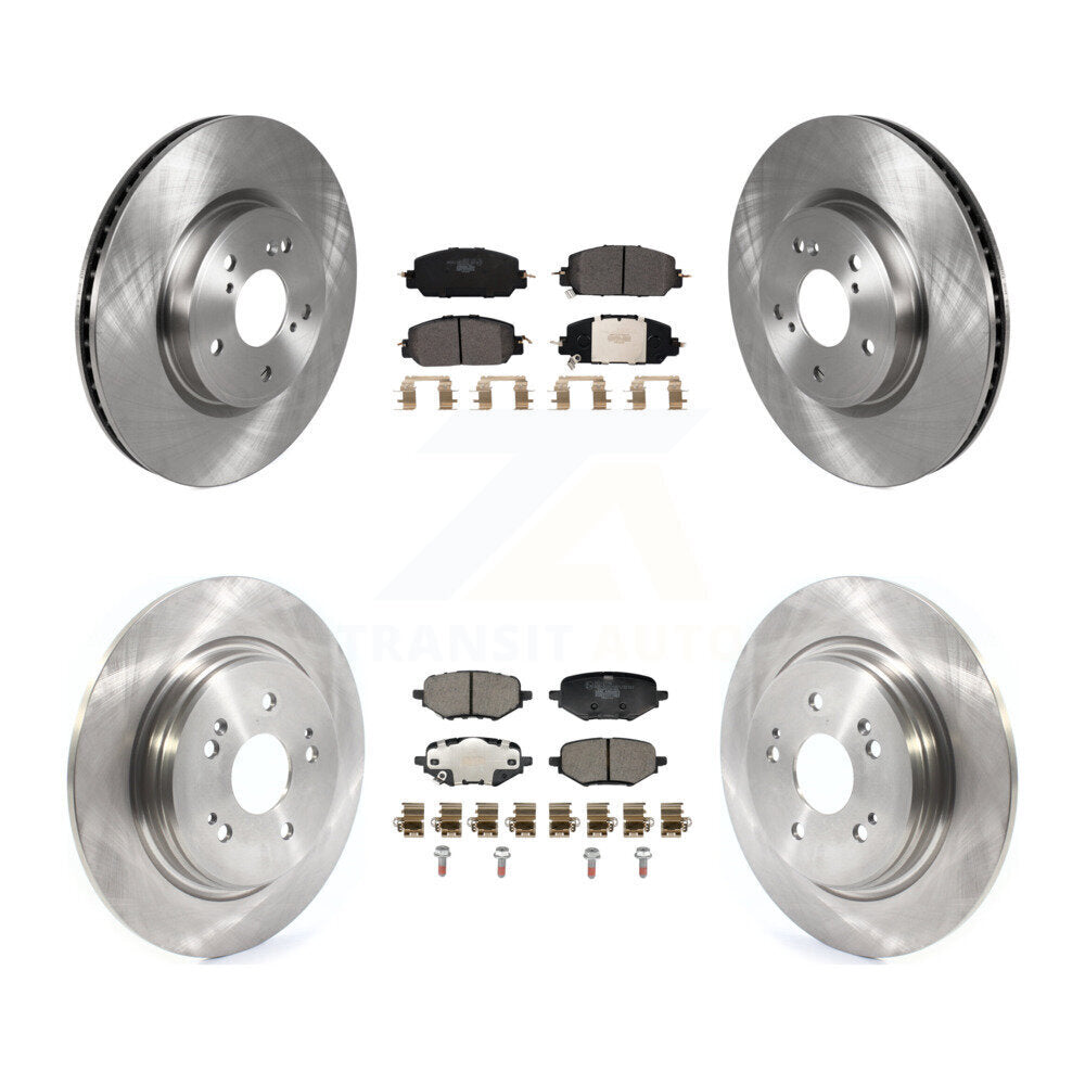 Disc Brake Rotors And Ceramic Pads Front Rear Kit For 2023 Honda HR-V