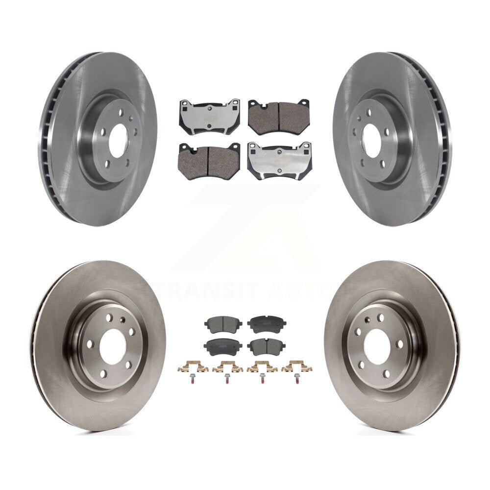 Disc Brake Rotors And Ceramic Pads Front Rear Kit For Audi Q5
