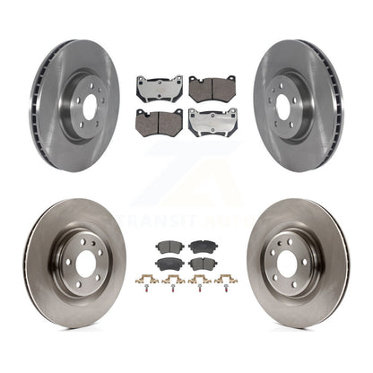 Disc Brake Rotors And Ceramic Pads Front Rear Kit For Audi Q5