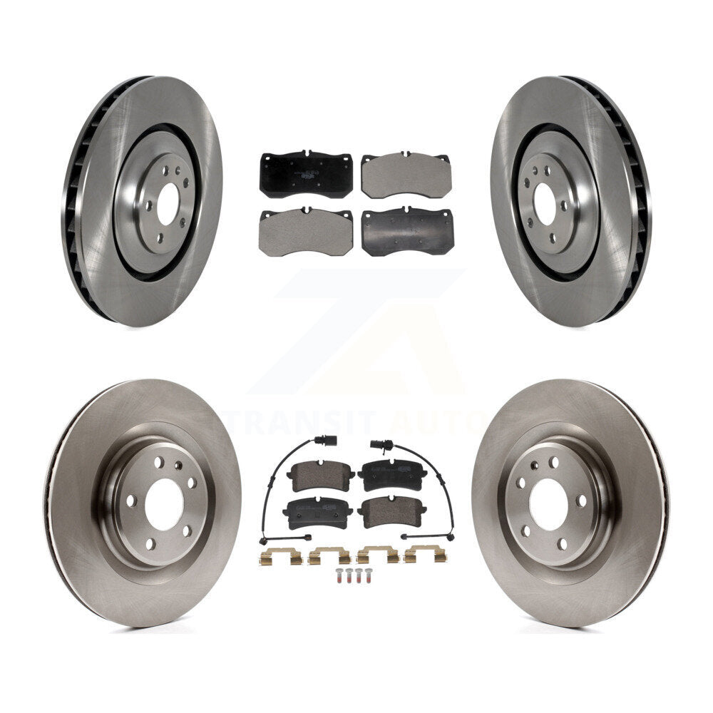 Disc Brake Rotors And Ceramic Pads Front Rear Kit For Audi A7 Quattro