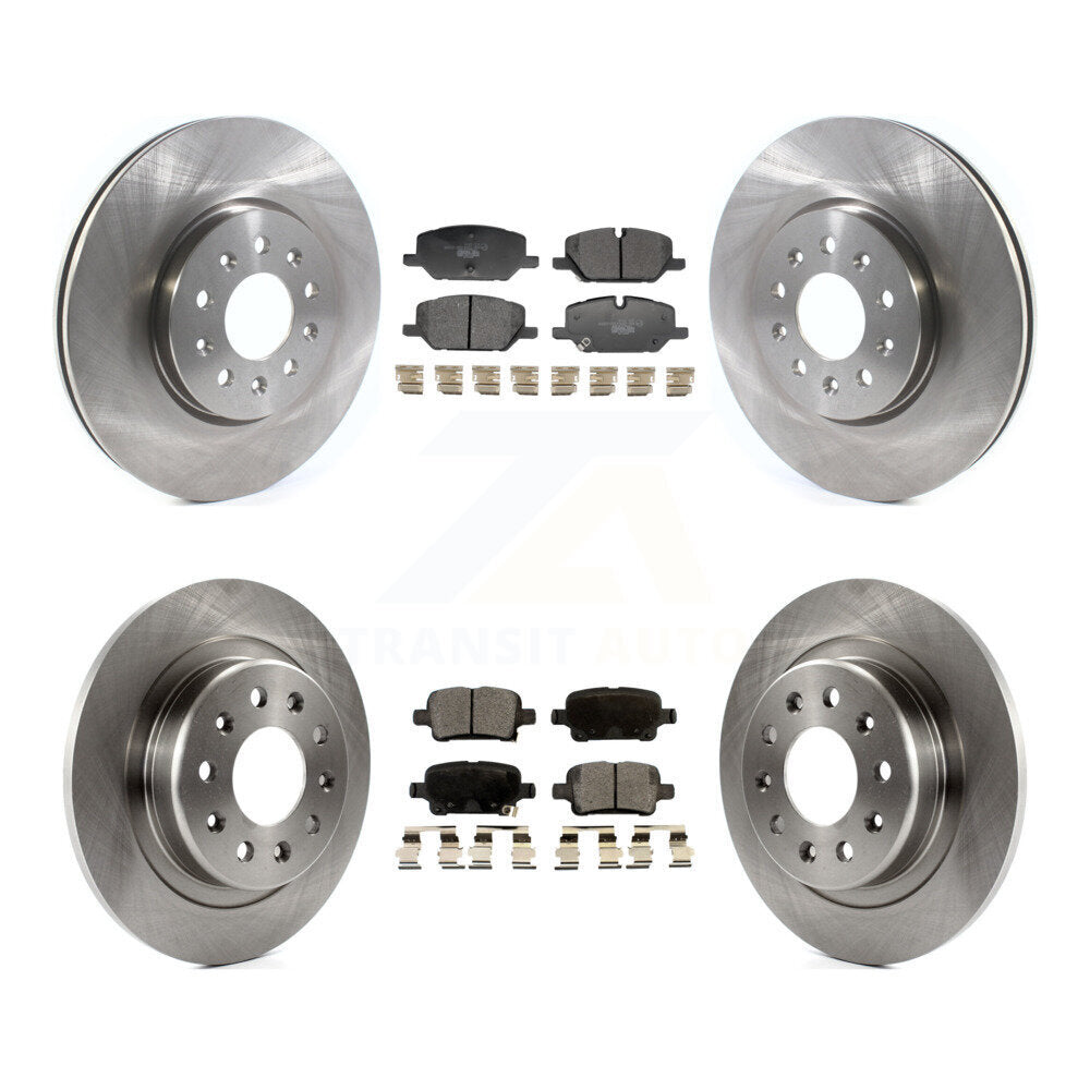 Disc Brake Rotors And Ceramic Pad Front Rear Kit For 2020 Chevrolet Equinox 2.0L
