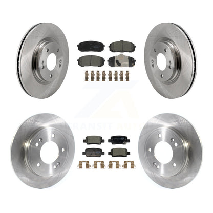 Disc Brake Rotors And Ceramic Pads Front Rear Kit For Hyundai Elantra