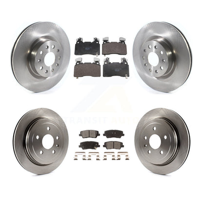 Disc Brake Rotors And Ceramic Pads Front Rear Kit For Cadillac CTS