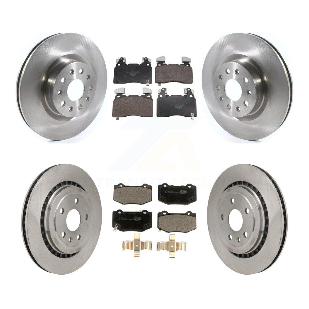 Brake Rotor & Ceramic Pad Front Rear Kit For Chevrolet Camaro With Brembo Brakes