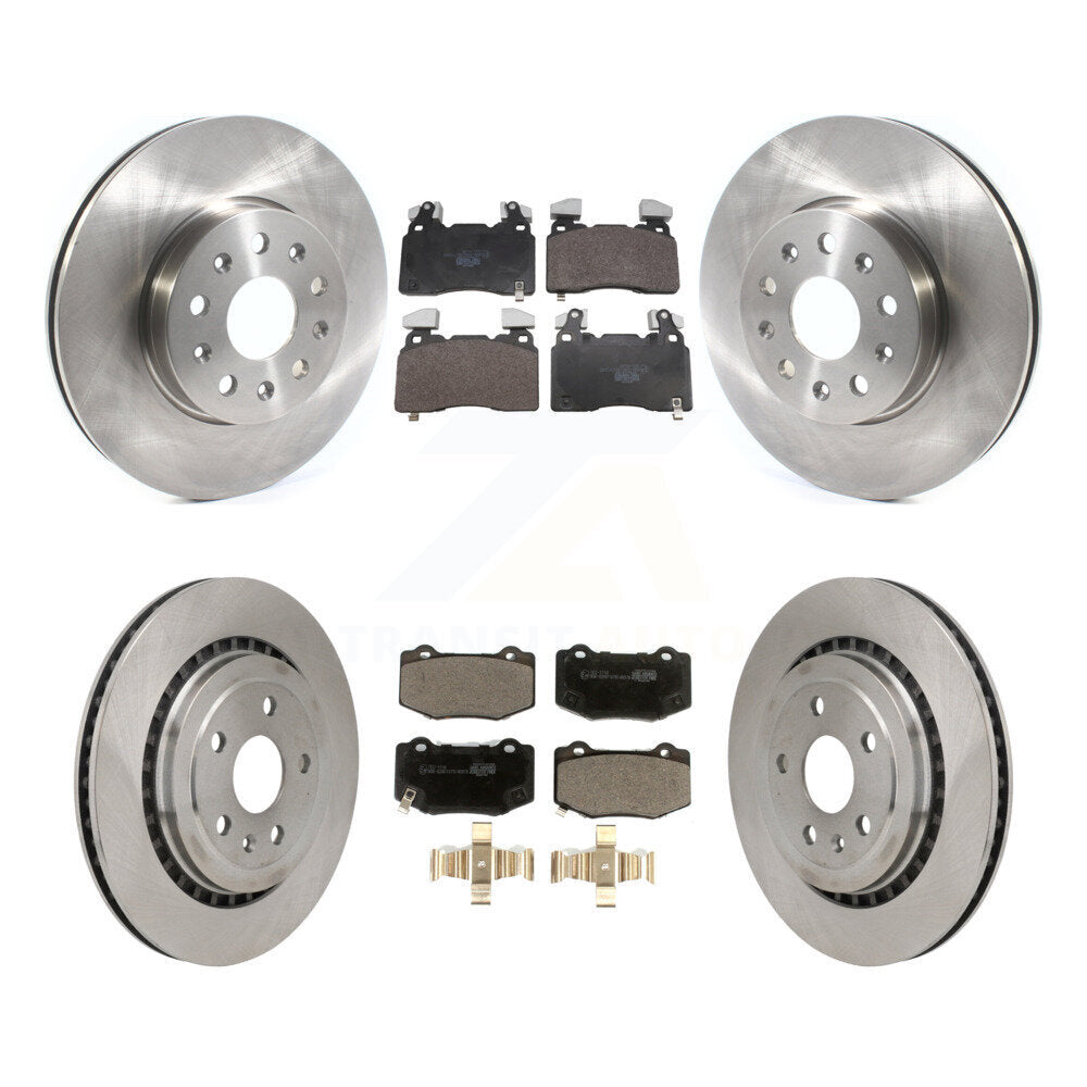 Brake Rotor & Ceramic Pad Front Rear Kit For Chevrolet Camaro With Brembo Brakes