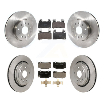 Brake Rotor & Ceramic Pad Front Rear Kit For Chevrolet Camaro With Brembo Brakes