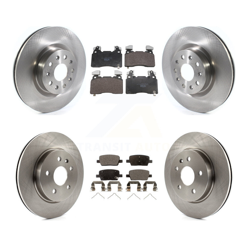 Disc Brake Rotors And Ceramic Pads Front Rear Kit For Cadillac CT6